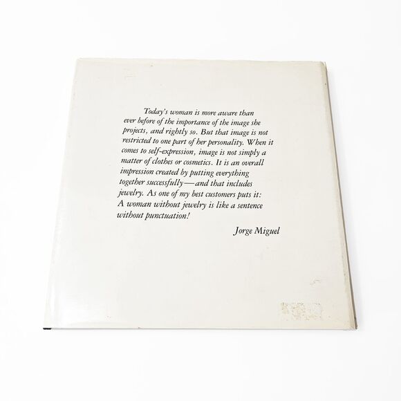 Jewelry How To Create Your Image Jorge Miguel Hardcover 1986 Signed - Picture 2 of 7